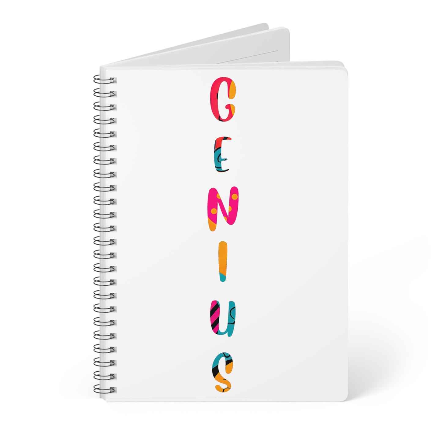 Spiral Bound Softcover Notebook A5 - Genius