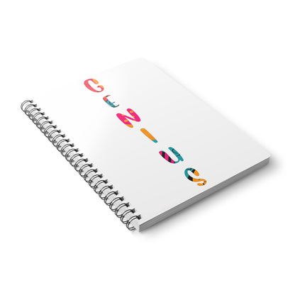 Spiral Bound Softcover Notebook A5 - Genius