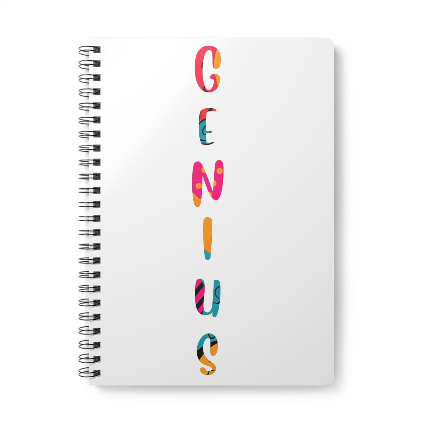Spiral Bound Softcover Notebook A5 - Genius
