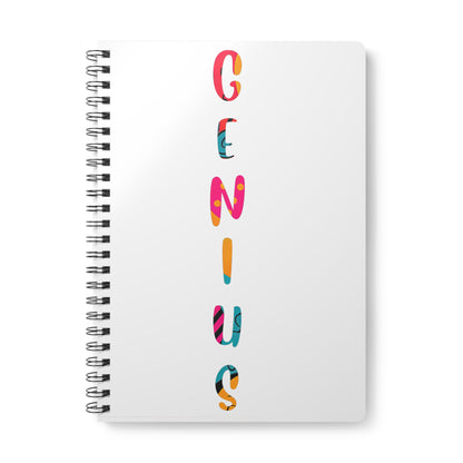 Spiral Bound Softcover Notebook A5 - Genius