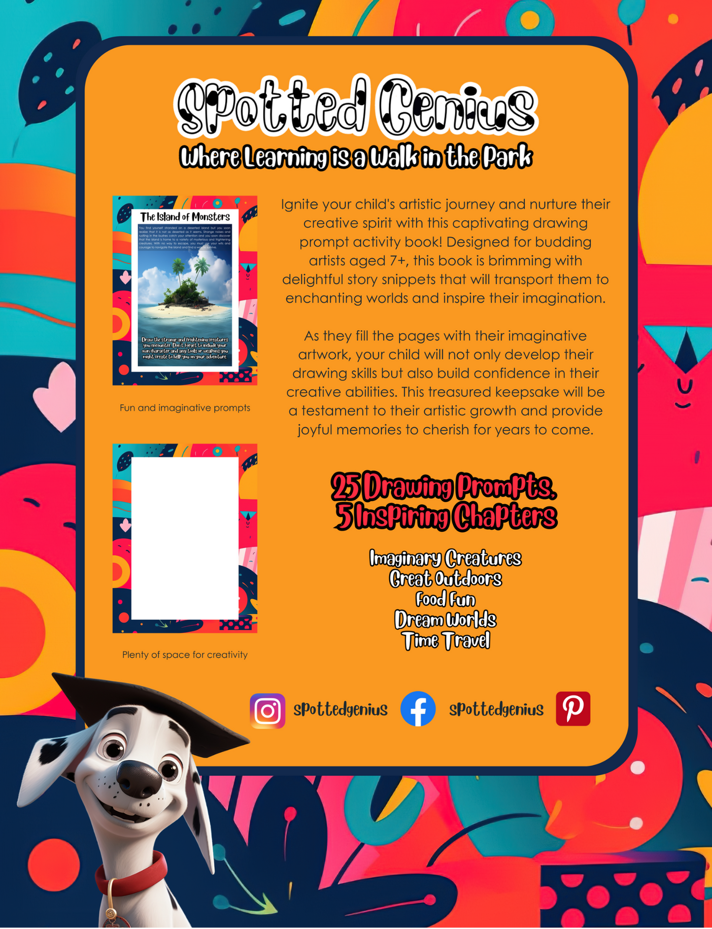 The Creative Explorer: Drawing Prompt Book 1